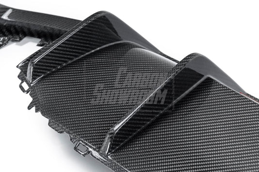 Audi TTS / TT (with s-line bumper) 8S MK3 2015 2016 2017 2018 2019 with Aftermarket Parts - Rear Diffuser& Canards Pre-preg Carbon Fiber from Karbel Carbon