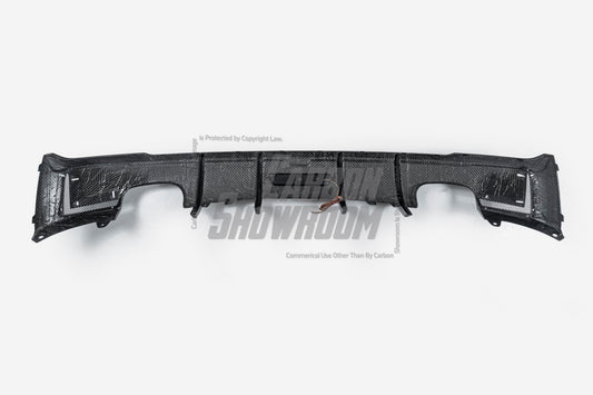 BMW 2 Series M240i 230i (with M-Package bumper) F22/F23 2014 2015 2016 2017 2018 2019 2020 2021 with Aftermarket Parts - Rear Diffuser Pre-preg Carbon Fiber from Karbel Carbon