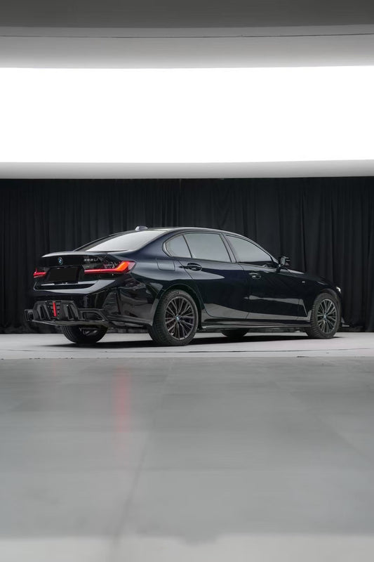 BMW 3 Series 330i M340i G20 G21 (Fits both Pre-LCI & LCI) 2019-ON with Aftermarket Parts - Side Skirts Pre-preg Carbon Fiber from Karbel Carbon