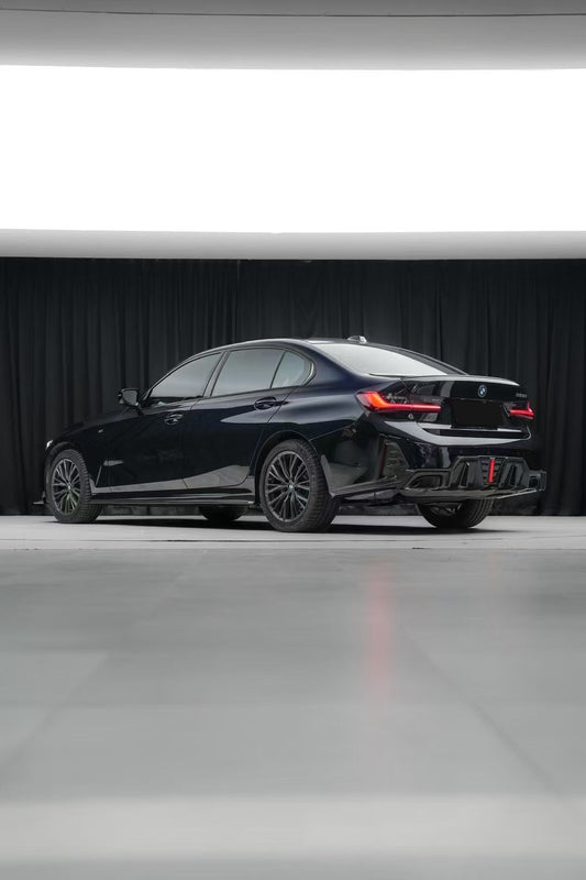 BMW 3 Series 330i M340i G20 G21 (Fits both Pre-LCI & LCI) 2019-ON with Aftermarket Parts - Side Skirts Pre-preg Carbon Fiber from Karbel Carbon