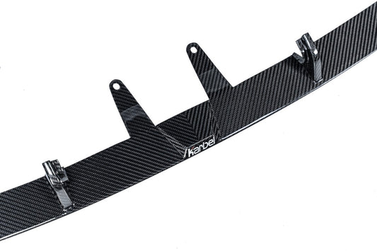 BMW 3 Series 330i (with M-package bumper, does not fit base model) M340i G20 G21 LCI 2023-ON with Aftermarket Parts - Front Lip Pre-preg Carbon Fiber from Karbel Carbon