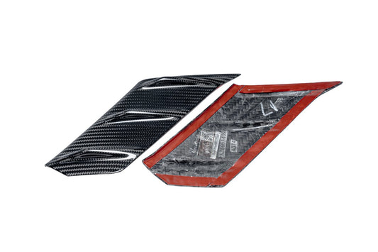 BMW 3 Series 330i (with M-package bumper, does not fit base model) M340i G20 G21 LCI 2023-ON with Aftermarket Parts - Front Lip Pre-preg Carbon Fiber from Karbel Carbon