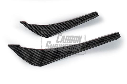 BMW 3 Series 330i (with M-package bumper, does not fit base model) M340i G20 G21 Pre-LCI 2019-2022 with Aftermarket Parts - Front Canards Pre-preg Carbon Fiber from Karbel Carbon