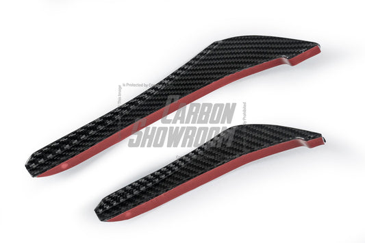 BMW 3 Series 330i (with M-package bumper, does not fit base model) M340i G20 G21 Pre-LCI 2019-2022 with Aftermarket Parts - Front Canards Pre-preg Carbon Fiber from Karbel Carbon