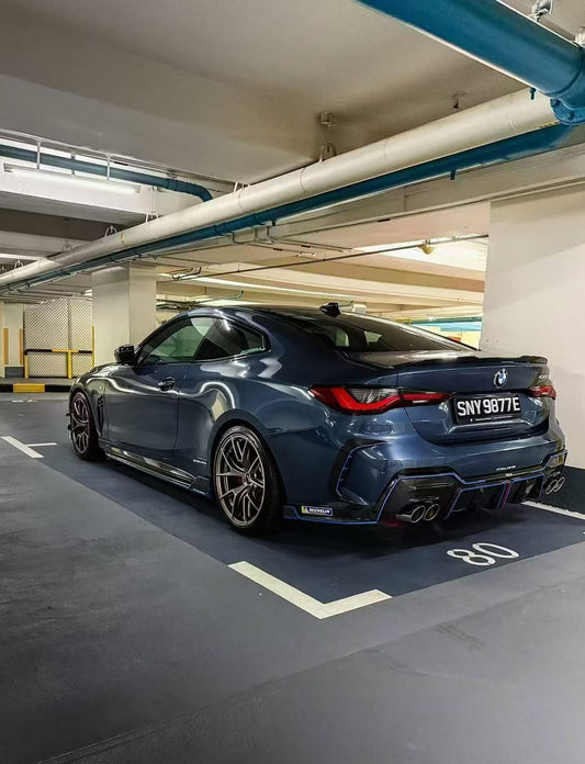 BMW 4 Series 430i M440i G22 G23 2020-ON & M4 / M4C / M4CS  G82 2021-ON with Aftermarket Parts - Rear Spoiler Pre-preg Carbon Fiber from Karbel Carbon