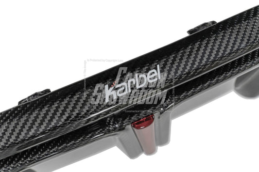 BMW 4 series 430i M440i G22 G23 2020-ON with Aftermarket Parts - Rear Diffuser & Canards Pre-preg Carbon Fiber from Karbel Carbon