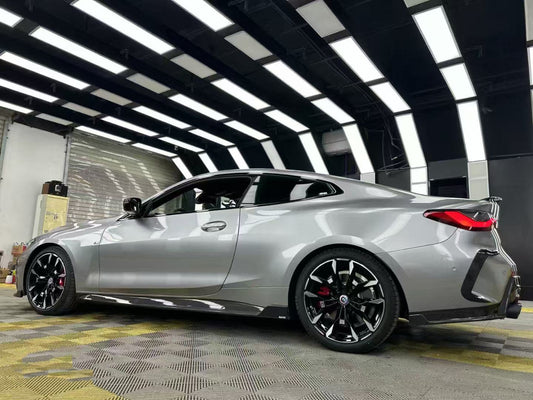 BMW 4 series 430i (with M-package bumper, does not fit base model) M440i G22 G23 2020-ON with Aftermarket Parts - Rear Bumper Canards Pre-preg Carbon Fiber from Karbel Carbon