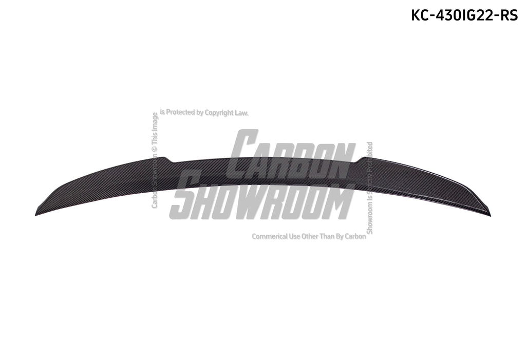 BMW 4 Series 430i M440i G22 G23 2020-ON & M4 / M4C / M4CS  G82 2021-ON with Aftermarket Parts - Rear Spoiler Pre-preg Carbon Fiber from Karbel Carbon