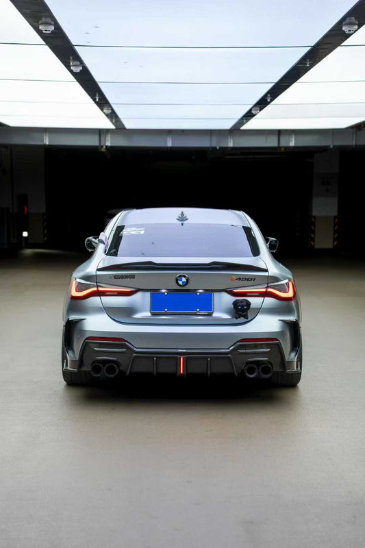 BMW 4 Series 430i M440i G22 G23 2020-ON & M4 / M4C / M4CS  G82 2021-ON with Aftermarket Parts - Rear Spoiler Pre-preg Carbon Fiber from Karbel Carbon