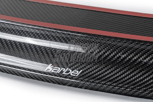 BMW 8 Series M850 840 (With M-Package Bumper) G14 G15 G16 2018-ON with Aftermarket Parts - Pre-preg Carbon Fiber Front Lip from Karbel Carbon