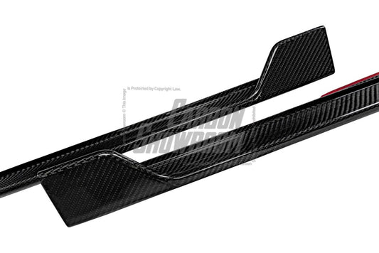 BMW 8 Series M850 840 G16 2018-ON with Aftermarket Parts - Side Skirts Pre-preg Carbon Fiber from Karbel Carbon