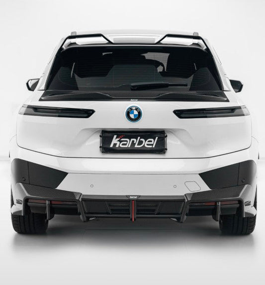 BMW IX xDrive60/50/45 M60 I20 2022-ON with Aftermarket Parts - Rear Diffuser Dry Pre-preg Carbon Fiber from Karbel Carbon