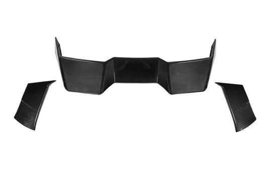 BMW IX xDrive60/50/45 M70/M60 I20 2022-ON with Aftermarket Parts - Rear Roof Spoiler Dry Pre-preg Carbon Fiber from Karbel Carbon