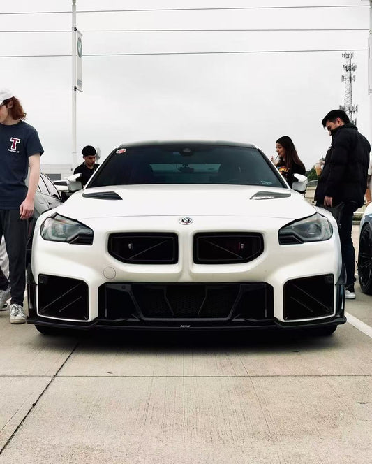 BMW M2 / M2C G87 2023-ON with Aftermarket Parts - Front Lip Pre-preg Carbon Fiber from Karbel Carbon