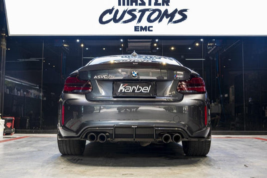 BMW M2 / M2C F87 2016 2017 2018 2020 2021 with Aftermarket Parts - Rear Spoiler Pre-preg Carbon Fiber from Karbel Carbon