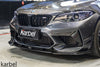 BMW M2/M2C F87 2016-2021 With Aftermarket Parts - Pre-preg Carbon Fiber Front Lip from Karbel Carbon