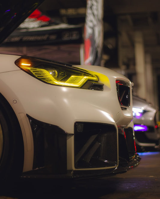 BMW M2 / M2C G87 2023-ON with Aftermarket Parts - Front Lip Pre-preg Carbon Fiber from Karbel Carbon