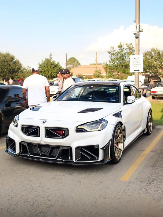 BMW M2 / M2C G87 2023-ON with Aftermarket Parts - Front Lip Pre-preg Carbon Fiber from Karbel Carbon