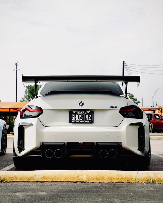 BMW M2 / M2C G87 2023-ON with Aftermarket Parts - Rear Diffuser & Canards Pre-preg Carbon Fiber from Karbel Carbon