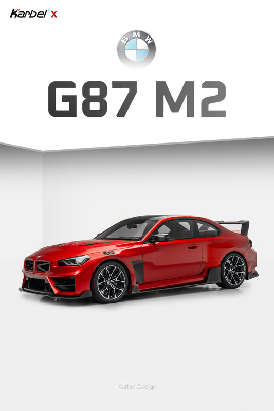 BMW M2 / M2CS G87 2023-ON with Aftermarket Parts - X Side Skirts Dry Pre-preg Carbon Fiber from Karbel Carbon