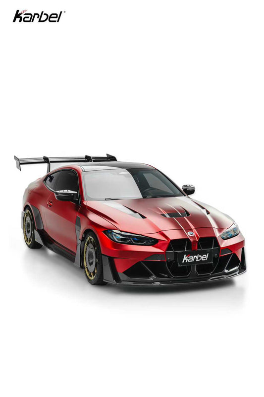 BMW M3 G80 G81 & M4 G82 G83 2021-ON with Aftermarket Parts - X Mirror Caps Dry Pre-preg Carbon Fiber from Karbel Carbon