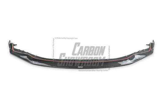 BMW M3 G80 G81 2021-ON & M4 G82 G83 2021-ON With Aftermarket Parts - Front Lip & Upper Lip Trim Replacement Pre-preg Carbon Fiber from Karbel Carbon
