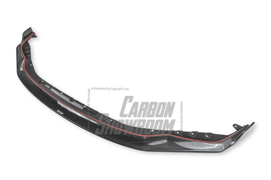 BMW M3 G80 G81 2021-ON & M4 G82 G83 2021-ON With Aftermarket Parts - Front Lip & Upper Lip Trim Replacement Pre-preg Carbon Fiber from Karbel Carbon