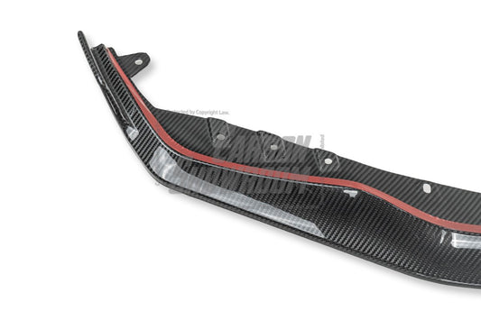 BMW M3 G80 G81 2021-ON & M4 G82 G83 2021-ON With Aftermarket Parts - Front Lip & Upper Lip Trim Replacement Pre-preg Carbon Fiber from Karbel Carbon