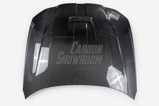 BMW M3 G80 G81 & M4 G82 G83 2021-ON with Aftermarket Parts - X Hood Dry Pre-preg Carbon Fiber from Karbel Carbon