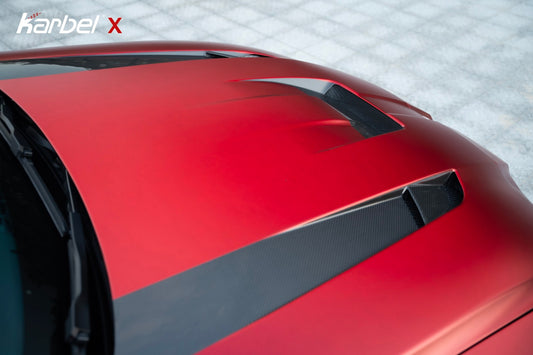 BMW M3 G80 G81 & M4 G82 G83 2021-ON with Aftermarket Parts - X Hood Dry Pre-preg Carbon Fiber from Karbel Carbon