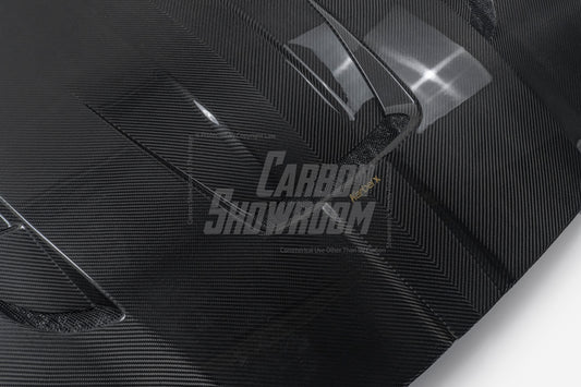 BMW M3 G80 G81 & M4 G82 G83 2021-ON with Aftermarket Parts - X Hood Dry Pre-preg Carbon Fiber from Karbel Carbon