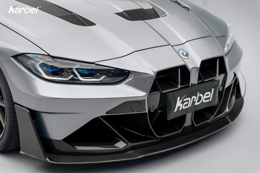 BMW M3 G80 G81 & M4 G82 G83 2021-ON with Aftermarket Parts - X Hood Dry Pre-preg Carbon Fiber from Karbel Carbon