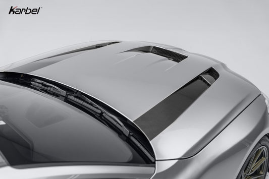 BMW M3 G80 G81 & M4 G82 G83 2021-ON with Aftermarket Parts - X Hood Dry Pre-preg Carbon Fiber from Karbel Carbon