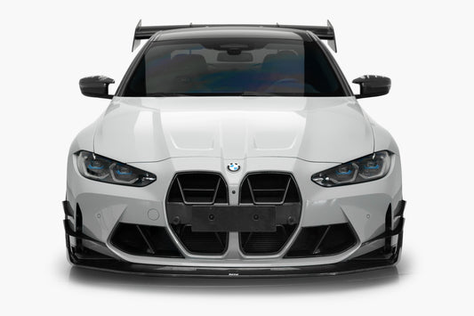 BMW M3 G80 G81 & M4 G82 G83 2021-ON with Aftermarket Parts - X V2 Front Kidney Grill Dry Pre-preg Carbon Fiber from Karbel Carbon