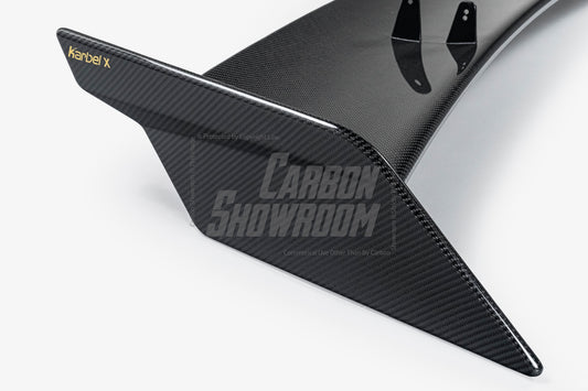 BMW M4 G82 2021-ON & 4 Series G22 430i M440i 2020-ON with Aftermarket Parts - X Rear Wing Dry Pre-preg Carbon Fiber from Karbel Carbon