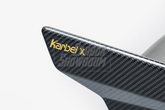 BMW M4 G82 2021-ON & 4 Series G22 430i M440i 2020-ON with Aftermarket Parts - X Rear Wing Dry Pre-preg Carbon Fiber from Karbel Carbon