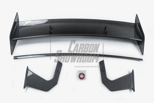 BMW M4 G82 2021-ON & 4 Series G22 430i M440i 2020-ON with Aftermarket Parts - X Rear Wing Dry Pre-preg Carbon Fiber from Karbel Carbon