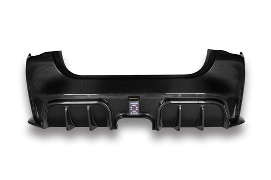 BMW M4 G82 G83 2021-ON with Aftermarket Parts - X Rear Bumper Set Dry Pre-preg Carbon Fiber from Karbel Carbon