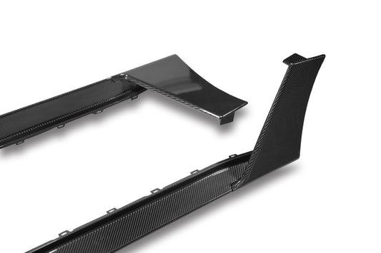 BMW M4 G82 G83 2021-ON with Aftermarket Parts - X Side Skirts Dry Pre-preg Carbon Fiber from Karbel Carbon