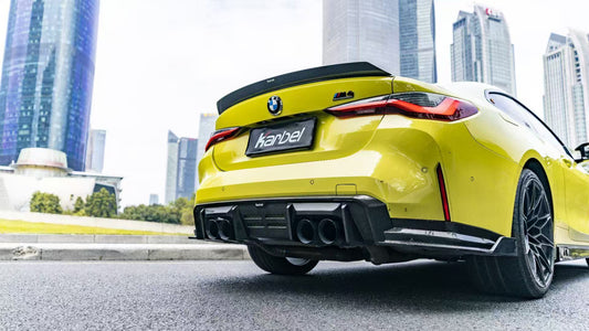 BMW M4 G82 2021-ON & 4 Series G22 430i M440i 2020-ON with Aftermarket Parts - Carbon Fiber Rear Spoiler from Karbel Carbon