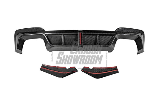 BMW X3 G01 Pre-LCI 2019 2020 2021 & X3M X3MC F97 Pre-LCI 2019 2020 2021 with Aftermarket Parts - Rear Diffuser & Canards Pre-preg Carbon Fiber from Karbel Carbon