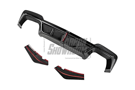 BMW X3 G01 Pre-LCI 2019 2020 2021 & X3M X3MC F97 Pre-LCI 2019 2020 2021 with Aftermarket Parts - Rear Diffuser & Canards Pre-preg Carbon Fiber from Karbel Carbon