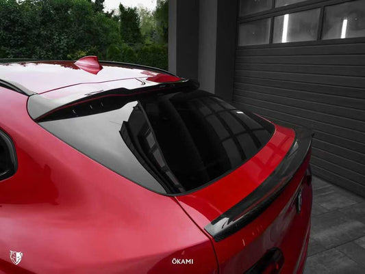 BMW X4M X4MC F98 (Fits Both Pre-LCI & LCI) 2019-ON & X4 G02 (Fits Both Pre-LCI & LCI) 2019-ON with Aftermarket Parts - Rear Spoiler Pre-preg Carbon Fiber from Karbel Carbon