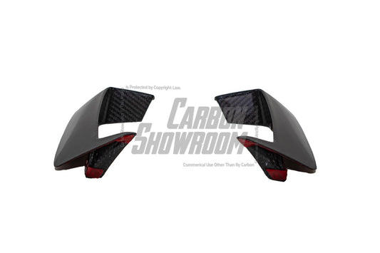 BMW X3M X3MC F97 Pre-LCI 2019 2020 2021 & X4M X4MC F98 Pre-LCI 2019 2020 2021 with Aftermarket Parts - Upper Valences Top & Side Trim Pre-preg Carbon Fiber from Karbel Carbon
