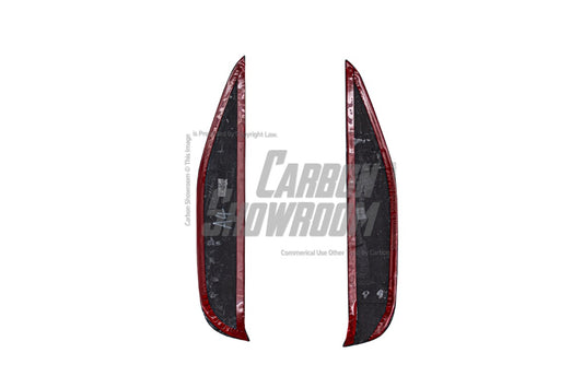 BMW X3M X3MC F97 Pre-LCI 2019 2020 2021 & X4M X4MC F98 Pre-LCI 2019 2020 2021 with Aftermarket Parts - Upper Valences Top & Side Trim Pre-preg Carbon Fiber from Karbel Carbon