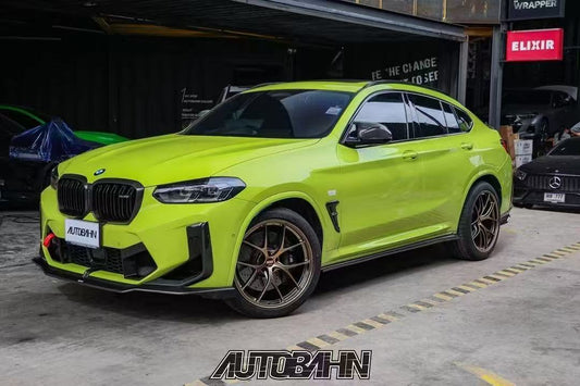 BMW X3 X3M X3MC G01 F97 (Fits Both Pre-LCI & LCI) 2019-ON & X4 X4M X4MC G02 F98 (Fits Both Pre-LCI & LCI) 2019-ON with Aftermarket Parts - Side Skirts Pre-preg Carbon Fiber from Karbel Carbon