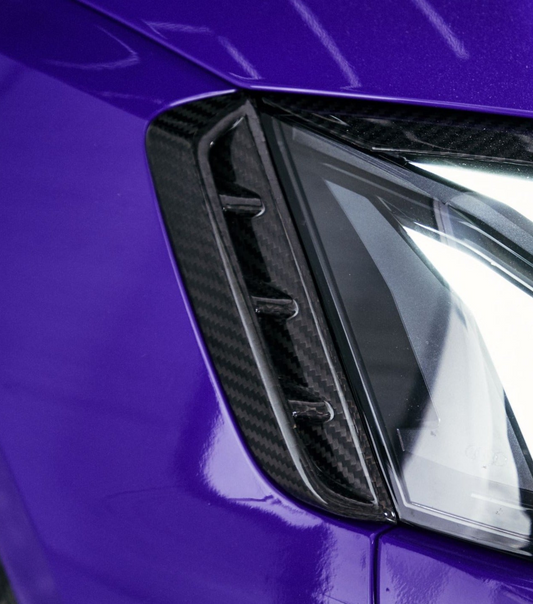 Karbel Carbon Head Light Trim for Audi RS5 B9.5 2020-2025 Dry Pre-preg Carbon Fiber