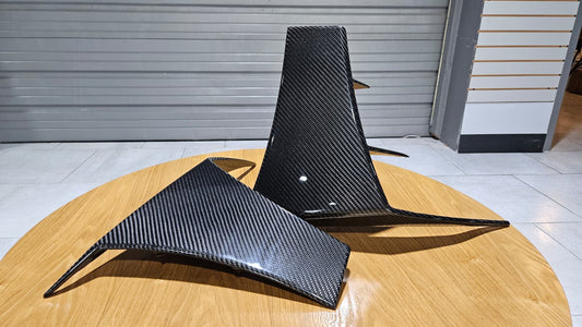 Karbel Carbon Front Corner Diverter Canards for Lotus Emira 3.6 V6 2.0 Four-cylinder 2022-ON Dry Pre-preg Carbon Fiber