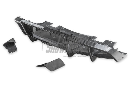 Lotus Emira 3.6 V6 2.0 Four-cylinder 2022-ON with Aftermarket Parts - Pre-preg Carbon Fiber Rear Diffuser & Canards from Karbel Carbon