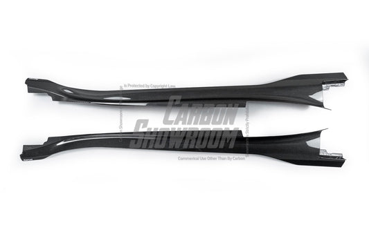 Lotus Emira 3.6 V6 2.0 Four-cylinder 2022-ON with Aftermarket Parts - Pre-preg Carbon Fiber Side Skirts from Karbel Carbon